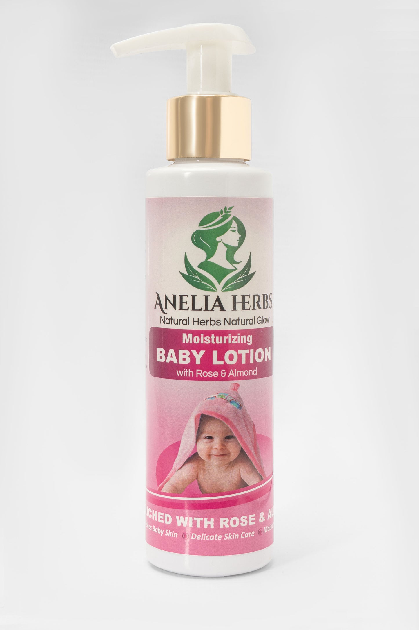 Anelia Herbs Almond & Rose Baby Moisturizing Lotion